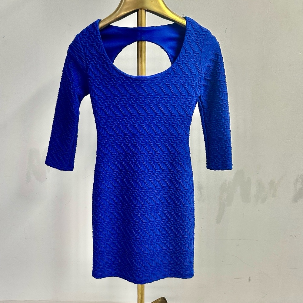 B Darlin Royal Blue Backless Dress
